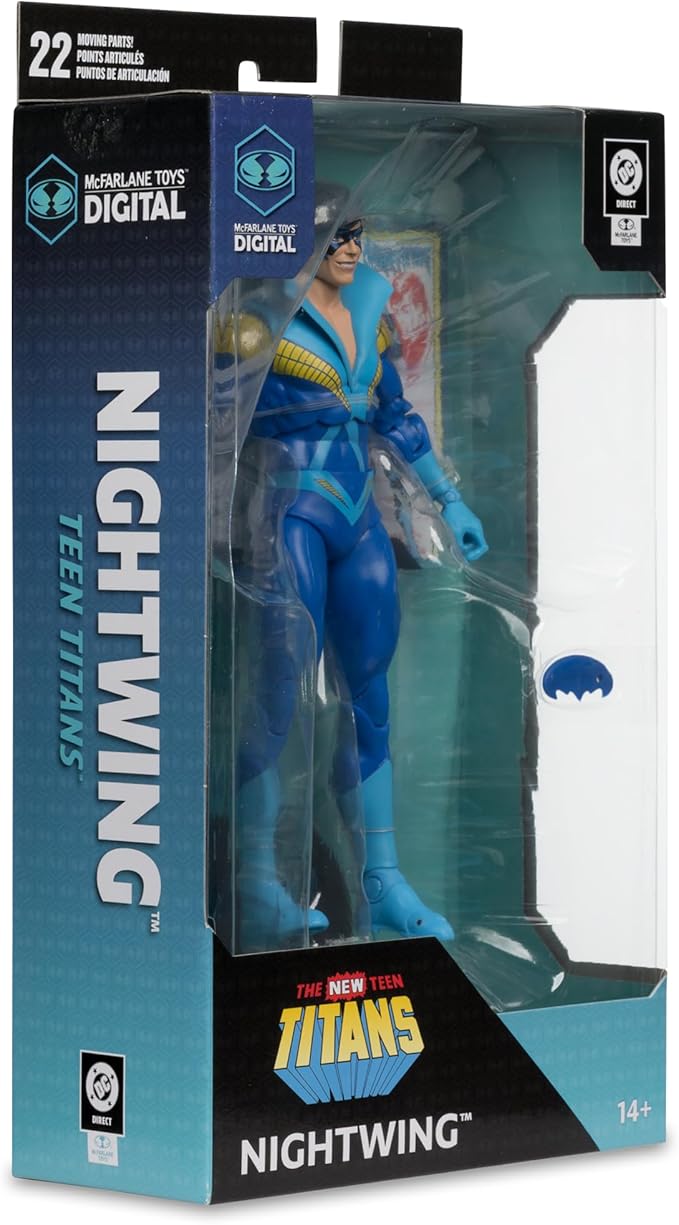 McFarlane Toys- DC Direct Nightwing (Teen Titans) 7in Action Figure with Digital Collectible
