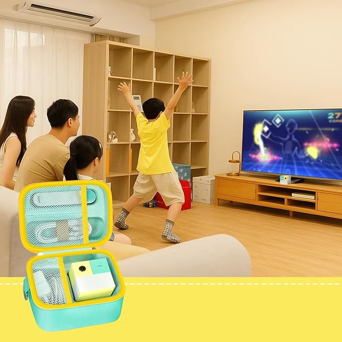Case Compatible with Nex Playground Active Play System, Video Game Console Storage Holder Bag with Custom Slots for Device, HDMI Power Cord, Remote Control and Accessories - Green (Box Only)