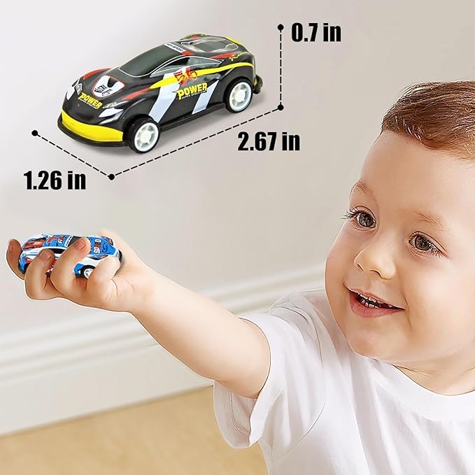 Vileafy 30 Mini Race Cars for Classroom Prizes, Party Favors for Kids 4-8 Years Old, Bulk Small Pull Back Car Toys for Treasure Box, Mini Toys Cars for Boys and Girls Easter Egg Stuffers for Kids