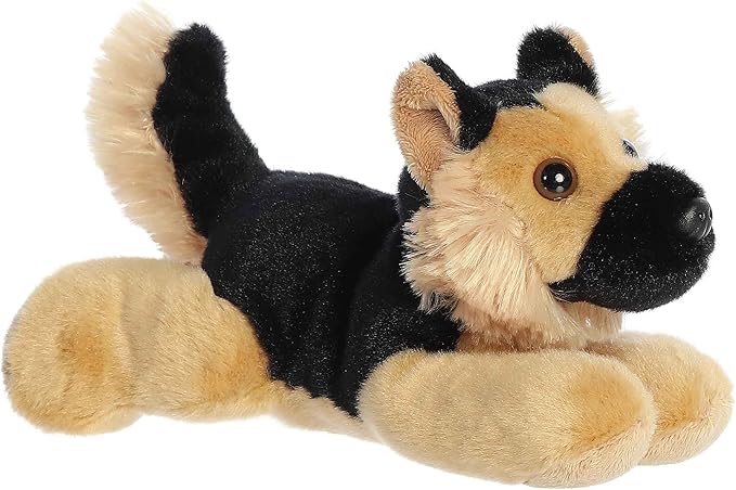 Aurora® Adorable Mini Flopsie™ Shep™ Stuffed Animal - Mini Companions Ready for Playful Adventures - for Kids All Ages, Toddlers, Adults, and Families - Black 8 Inches