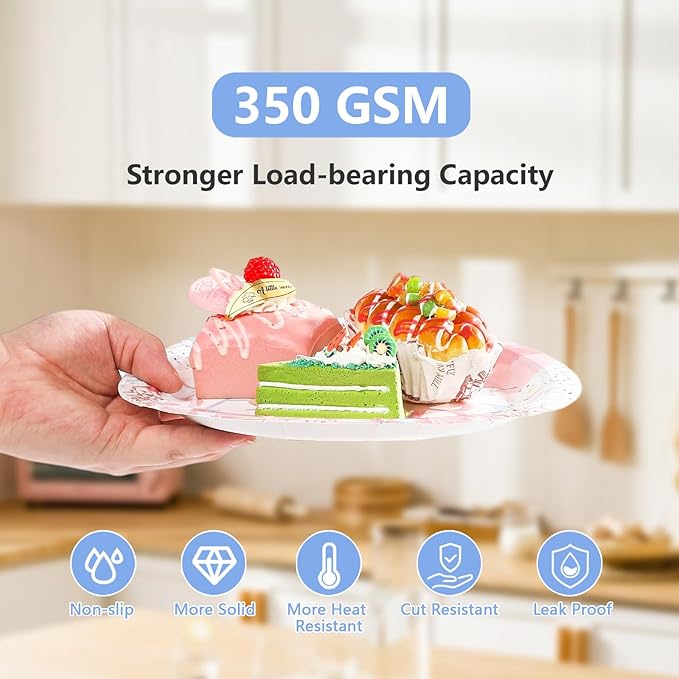 96Pcs Bear Baby Shower Party Decorations Pink Blue Boho Bear Birthday Plates and Napkins Tableware Sets for Girls Boys Baby Shower Gender Reveal Fall Wedding Birthday Holiday Party Supplies Serves 24