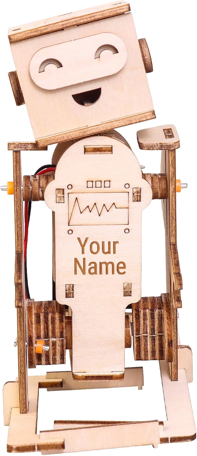 WalkieBot Personalizable DIY Kit, Customizable with Laser-Engraved Name, Personalized Creative Gift