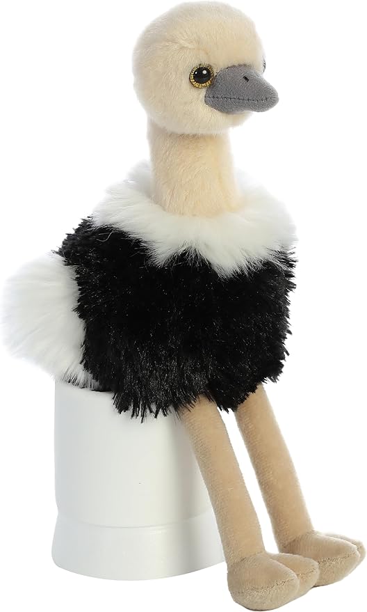 Aurora® Adorable Mini Flopsie™ Ozzi™ Stuffed Animal - Mini Companions Ready for Playful Adventures - for Kids All Ages, Toddlers, Adults, and Families - Black 8 Inches