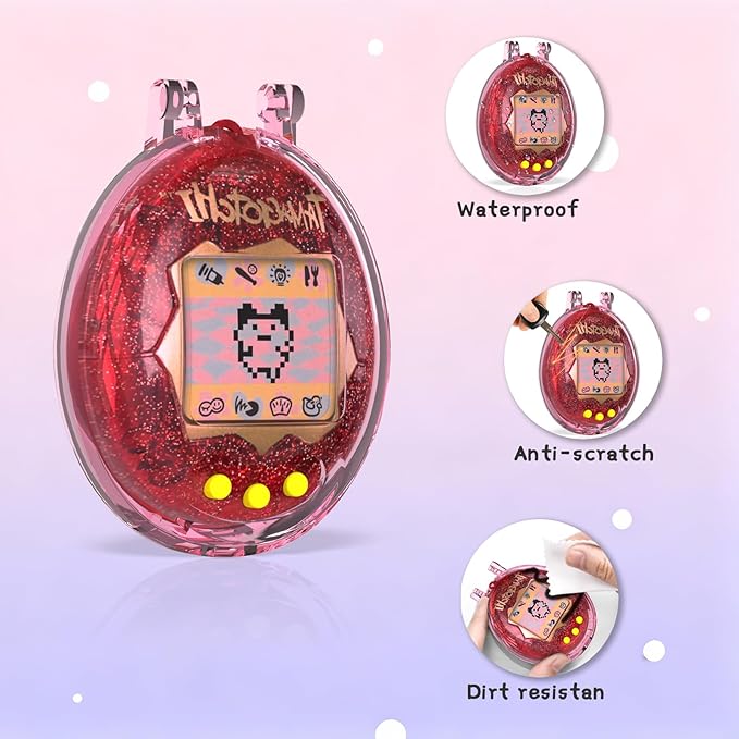 Case for Tamagotchi Original, Transparent Cover Case Compatible with Tamagotchi Original Electronic Pet Accessories, Drop - Resistant & Scratch-Proof
