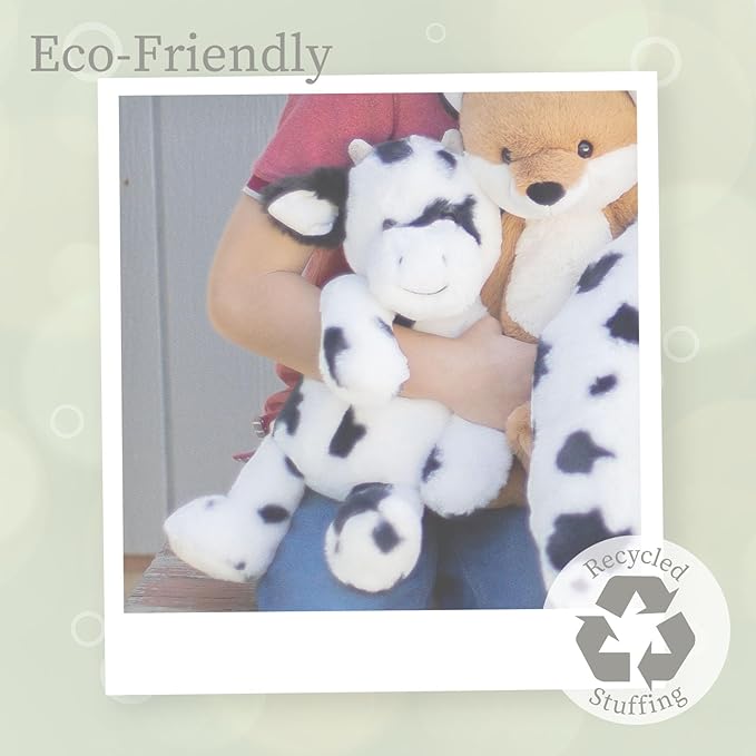 World's Softest Plush Stuffed Animal for Baby, Toddler, Kids, Adults - Adorable Toy Made from Kid-Friendly, Quality Materials - Lushee Cow, 16"