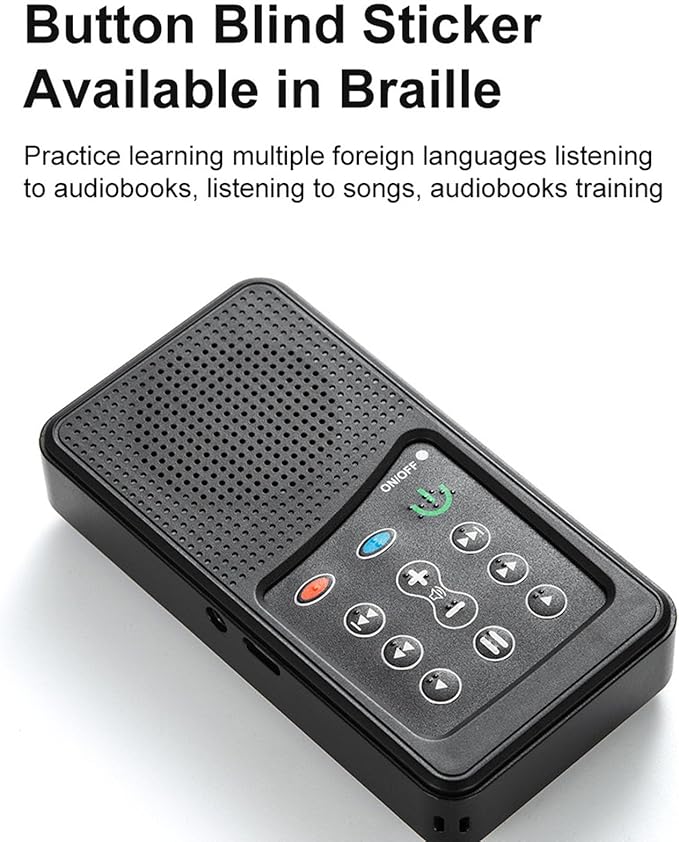 Scripture Audiobook Player, Portable Solar Powered Scripture Audio Bible Player, Electronic Scripture Reader for Seniors, Kids and The Blind (Arabic, World English,)