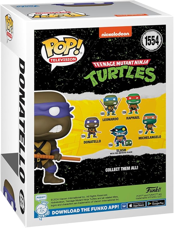 Funko POP! TV: Teenage Mutant Ninja Turtles (TMNT) - Donatello - Collectable Vinyl Figure - Gift Idea - Official Merchandise - for Kids & Adults - TV Fans