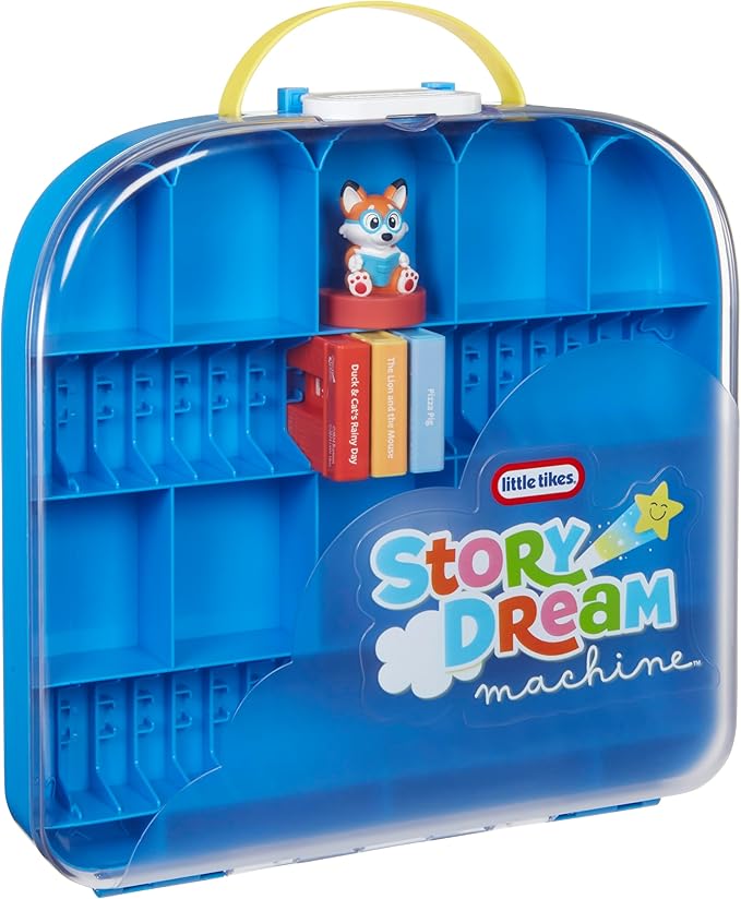 Little Tikes Story Dream Machine Show & Go Storage Case, Storytime, Books, Audio Play, Character, Carry Case, Gift and Toy for Toddlers and Kids Girls Boys Ages 3+