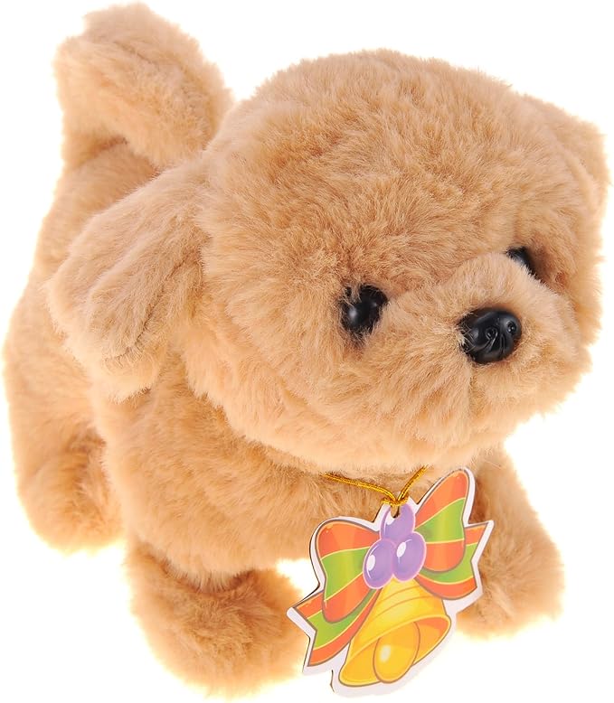 PowerTRC Interactive Golden Retriever Toy Puppy | Walking and Barking Pet for Kids | Realistic Design with Soft Fur | Fun Gift for Boys and Girls