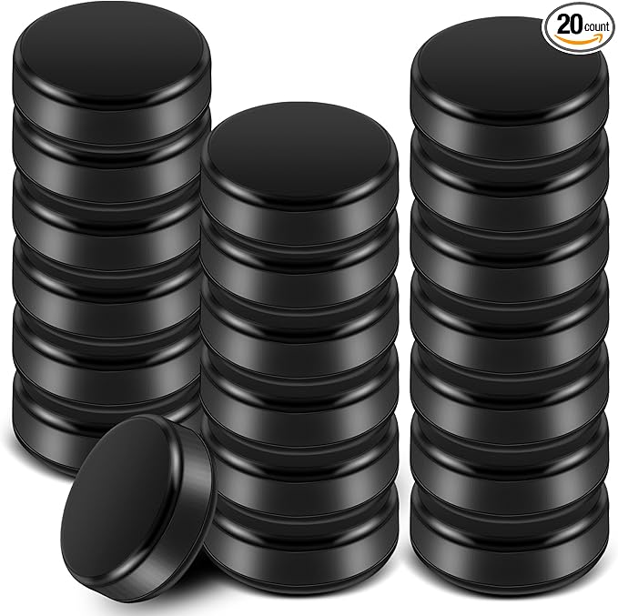 Liliful 0.98 x 0.33 Inch Mini Hockey Pucks for Tables Game Small Replacement Pucks Hockey Accessories for Adults Fun Entertainment Equipment