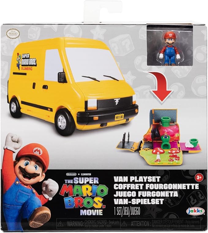 THE SUPER MARIO BROS. MOVIE – Van Playset with 1.25” Mini Mario Figure