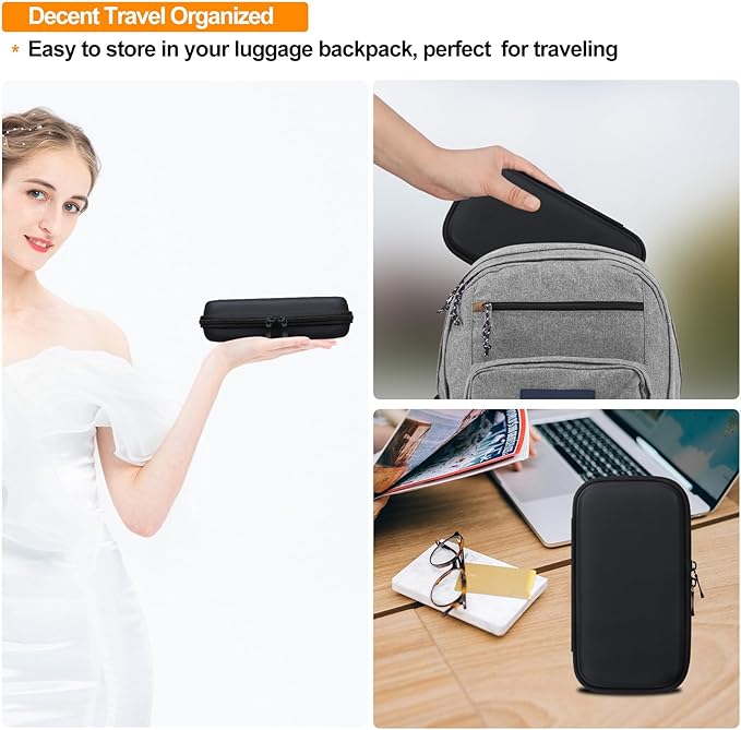 Elonbo Carrying Case for WELLST·G/TaddToy/Beijue/FAMILY POCKET/CCTU/X-JOYKIDS/GREENCREEK/Beico/KAVOYI/GuaiyeyeAP/TEBIYOU Handheld Game Console, Portable Electronic Gaming Player Bag, Black