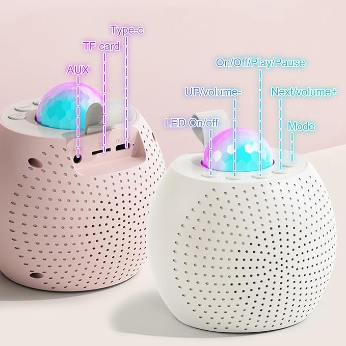 SOUTHMAN Mini Karaoke Machine for Kids Adults, Bluetooth Karaoke Machine with 2 Wireless Microphone for Kids Ages 4,5,6,7,8,9,10,11,12+ Years Old Toddler, Disco LED Lights for Girls Boys Gifts