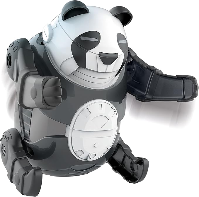Clementoni- Science Museum Rolling Bot Panda Kit for Kids: Build Your Own Educational Robot Toy, Educational Stem Learning Kit (8+ Years)