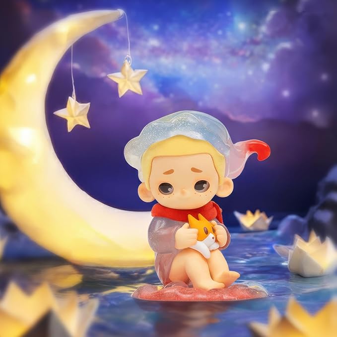 52TOYS Nook My Little Universe at Night 1PC, Collectible Toy Kawaii Action Figures Creative Gift Room Decor Desktop Decoration 3.5 Inch, Gift for Birthday Party