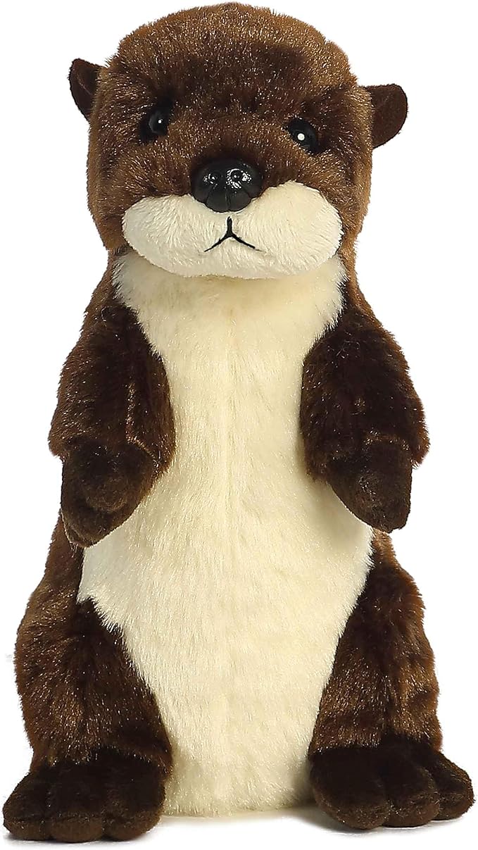 Aurora® Adorable Mini Flopsie™ River Otter Stuffed Animal - Mini Companions Ready for Playful Adventures - for Kids All Ages, Toddlers, Adults, and Families - Brown 7 Inches