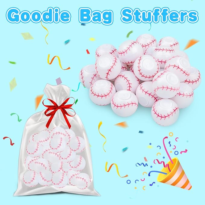 32PCS Spinning Baseball Sports Fidget Toys Party Favors Bulk for Kids 4-8 8-12 Birthday Goodie Treat Bag Stuffers Classroom Treasure Box Toys Carnival Prizes Pinata Easter Egg Fillers Mini Return Gift