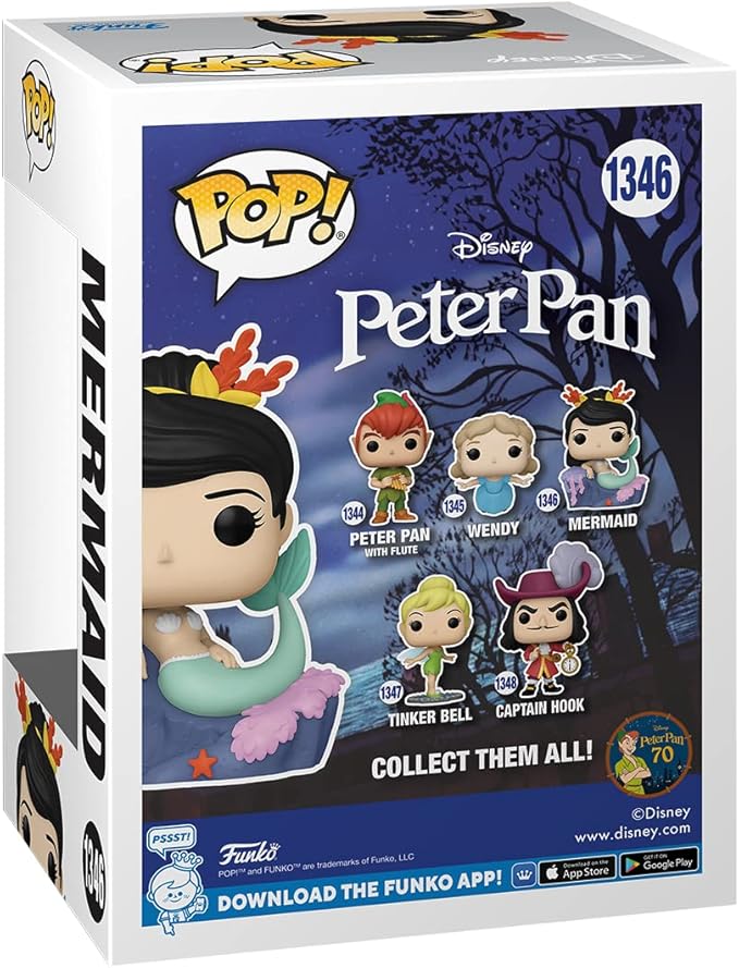 Funko POP! Disney: Peter Pan 70th - Mermaid - Collectable Vinyl Figure - Gift Idea - Official Merchandise - for Kids & Adults - Movies Fans - Model Figure for Collectors and Display