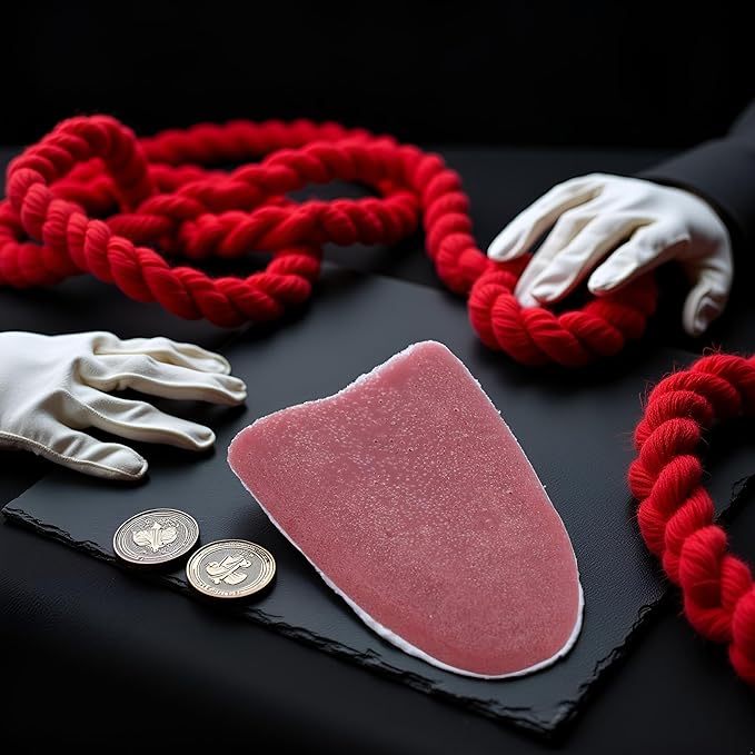 Realistic Fake Tongue Gross Jokes Prank Magic Tricks Halloween Horrific Magicians Props,Fake Tongue Piercing,Magic Kits and Accessories,Novelty and Gag Toys