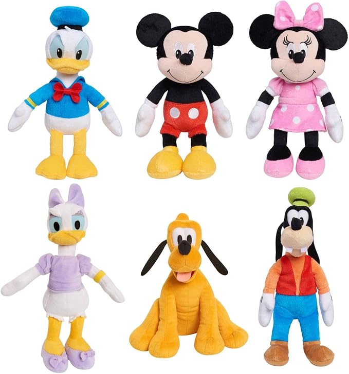 Disney Junior Mickey Mouse Small Plushie Stuffed Animal Daisy Duck, Kids Toys for Ages 2 Up by Just Play