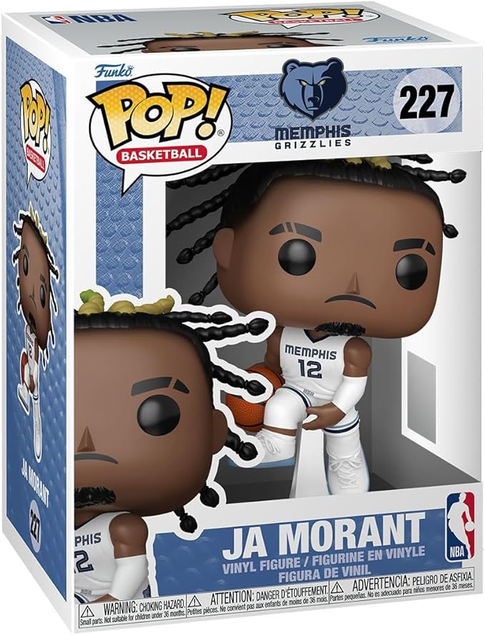 Funko Pop! NBA: Grizzlies - Ja Morant - Home Uniform - Collectable Vinyl Figure - Gift Idea - Official Merchandise - Toys for Kids & Adults - Sports Fans - Model Figure for Collectors and Display