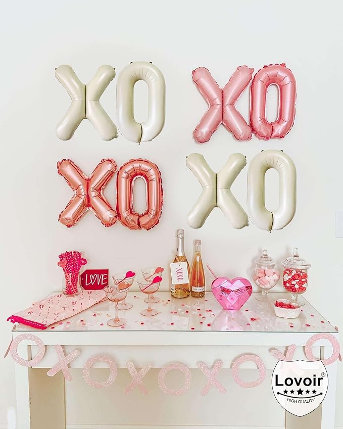 Lovoir 40 Inch Cream White Letter I Balloons, 1 Pcs, Unisex Adult, Boys, Girls, Alphabet, Self Sealing, Thickened Foil Material, General Celebration, All Ages