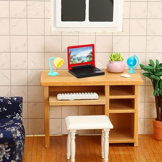 ONEST 29 Pieces Mini House School Supplies Mini School Accessories Miniature House Home Miniature Model DIY Accessories
