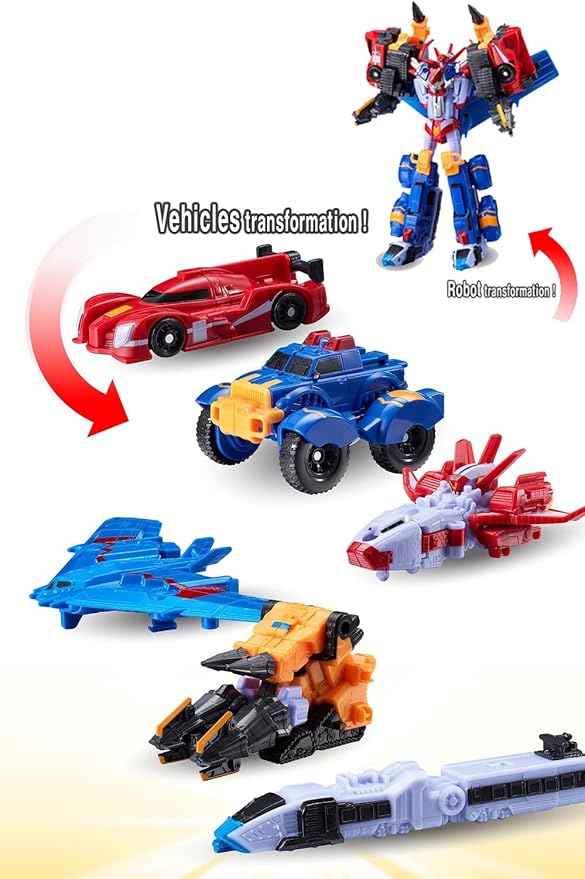 Mini MasterV/Popular Toy / 6 Mini Vehicles can be Separated and Transforming MasterV Robot, MasterV Robot