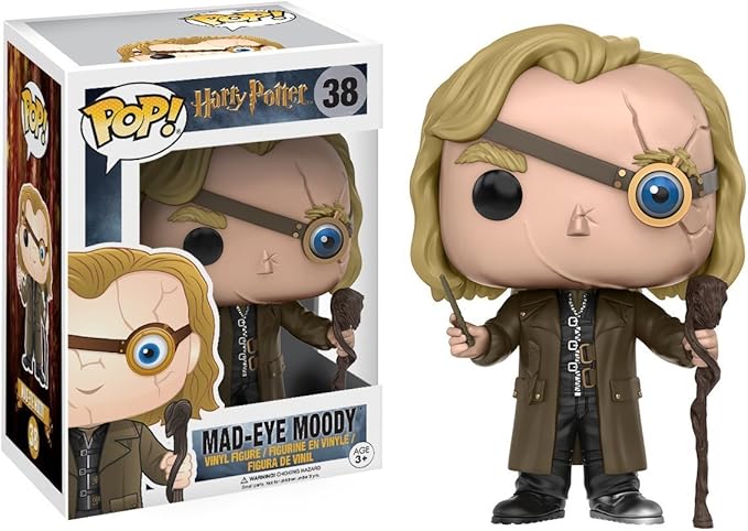 POP Harry Potter - Mad-Eye Moody Funko Vinyl Figure (Bundled with Compatible Box Protector Case), Multicolor, 3.75 inches
