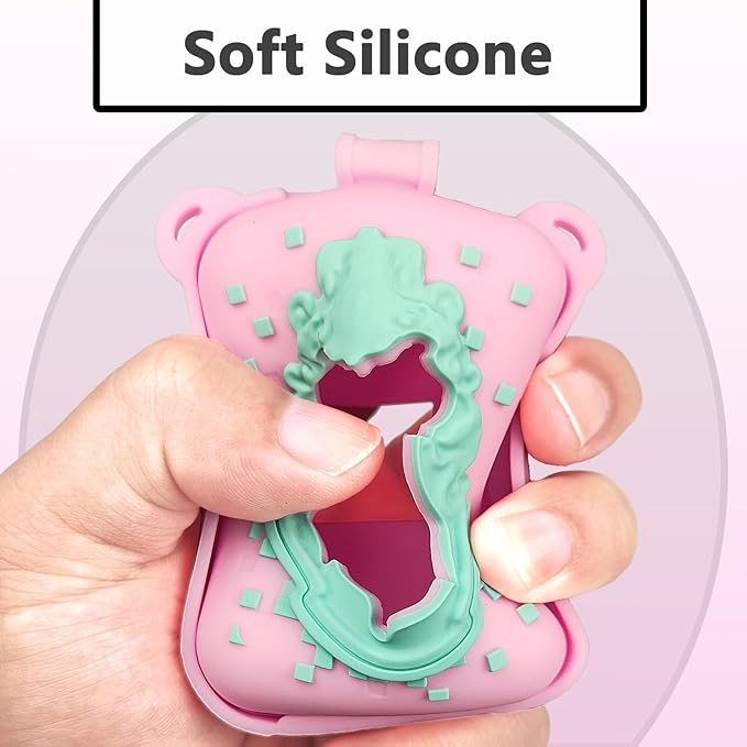 JCHPINE Silicone Cover Case for Bitzee Harry Potter Interactive Digital Pet, Protective Cover for Harry Potter Bitzee Pets Accessories (Pink)