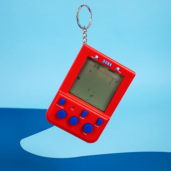 ICEE Keyring Arcade Game. Retro Handheld ICEE Game. LCD Screen.