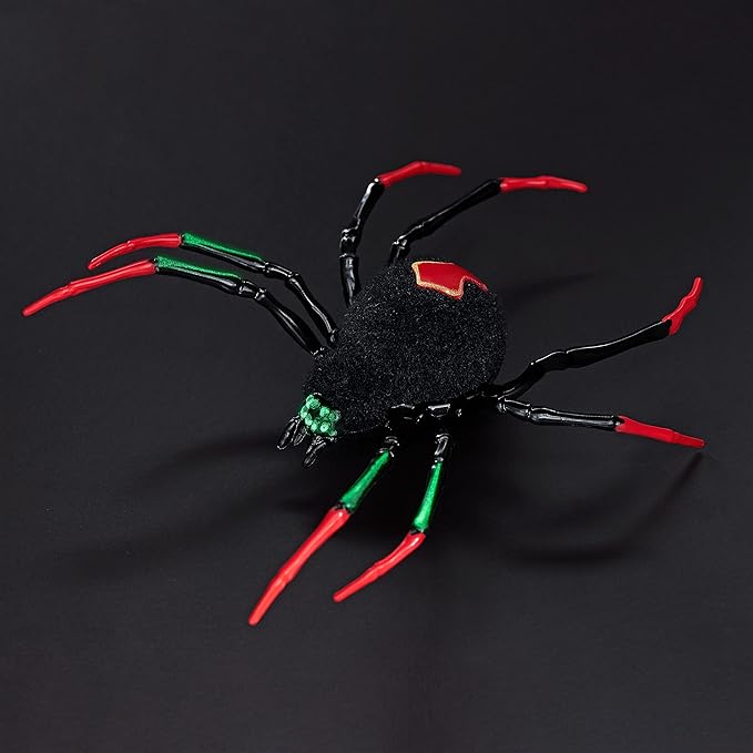 Robo Alive Crawling Spider Glow in The Dark (2 Pack) by ZURU Battery-Powered Robotic Interactive Electronic Spider Toy That Moves and Crawls, Prankst Toys for Boys, Kids, Teens