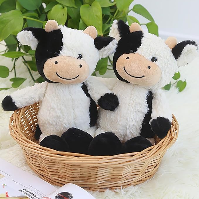 9" Cow Stuffed Animals Plush Doll Kids Boys Girls Animal