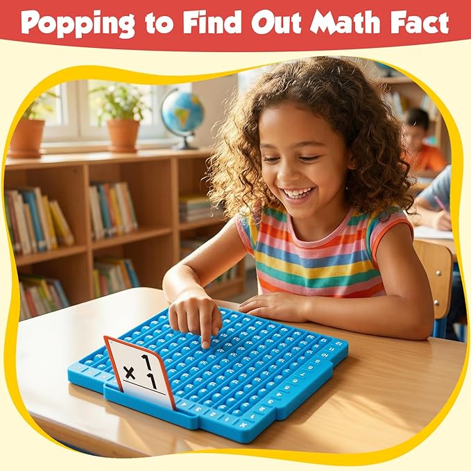 Torlam Math Board, Multiplication Game Board, 12x12 Math Manipulatives Game Board Multiplication,Division, Addition, Subtraction Games Toys for Kids, 1st, 2nd, 3rd, 4th, 5th, 6th Grade