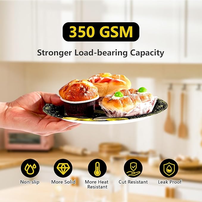 96Pcs 42nd Birthday Party Decorations 42 Never Looked So Good Gold Paper Plates and Napkins Tableware Set Black Gold 1983 Theme Decor for Men Women Cheers to 42 Years Old Party Supplies Serves 24