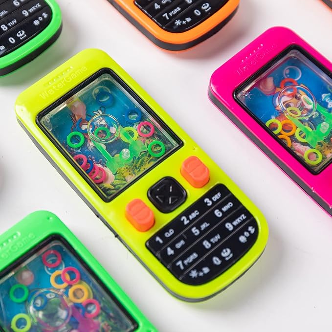32 Pcs Handheld Water Ring Games Party Favors, School Classroom Prizes,Treasure Box Toys,Pinata Goodie Bags Stuffers,Return Gifts for Kids Birthday Bulk