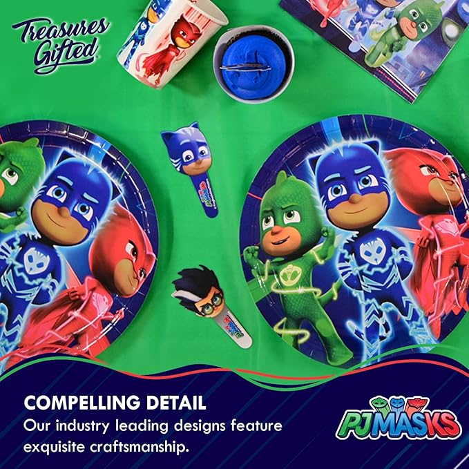 Treasures Gifted Officially Licensed PJ Masks Banner - Masks Birthday Party Supplies - Party Decorations - Wall Decor