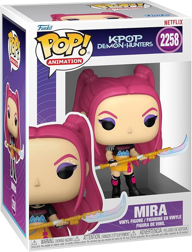 POP Funko Anime: Kpop Demon Hunters - Mira Vinyl Figure, Multicolored, 3.75 Inches (Bundled with Compatible Box Protector Case)
