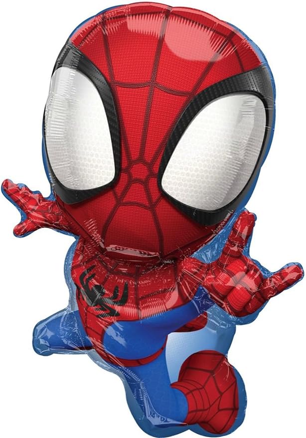 Spidey and Friends 2nd Birthday Party Supplies 7pc Foil Balloon Bouquet Decorations