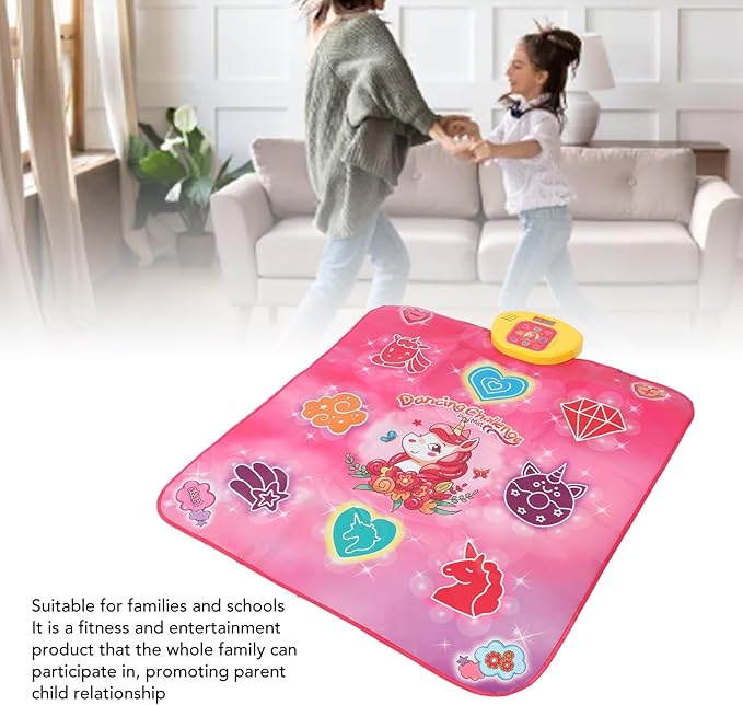 Dance Mat, Electronic Dance Mat Toys PE PP ABS Material Multifunctional Touch Sensitive Dances Pad for Kids Home School Entertainment