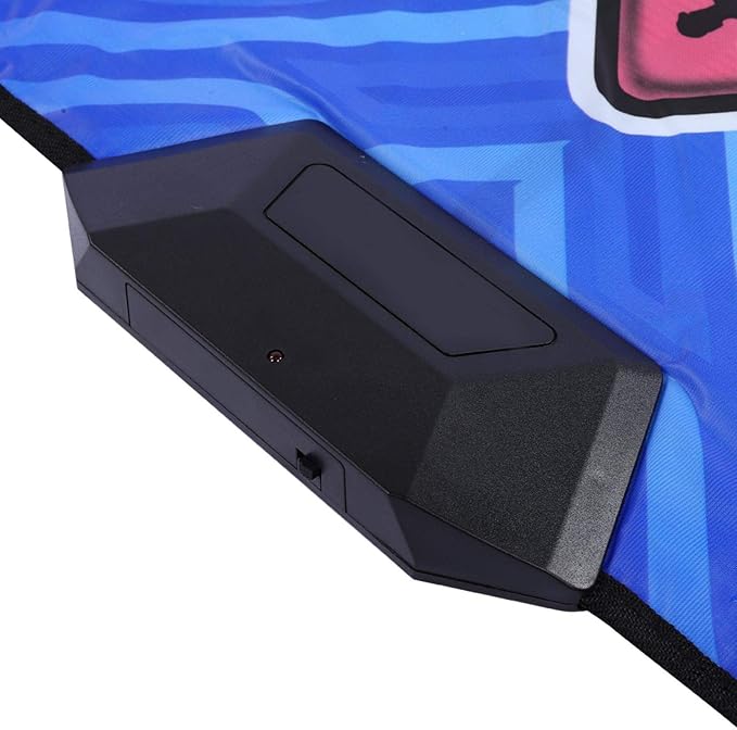 Dual Purpose Dance Pad, Non-slip Portable Double Players Dance Mat Remote Sensing Foldable Game Dancing Pad with Cordless Handle for Various Video Games,(U.S. regulations)