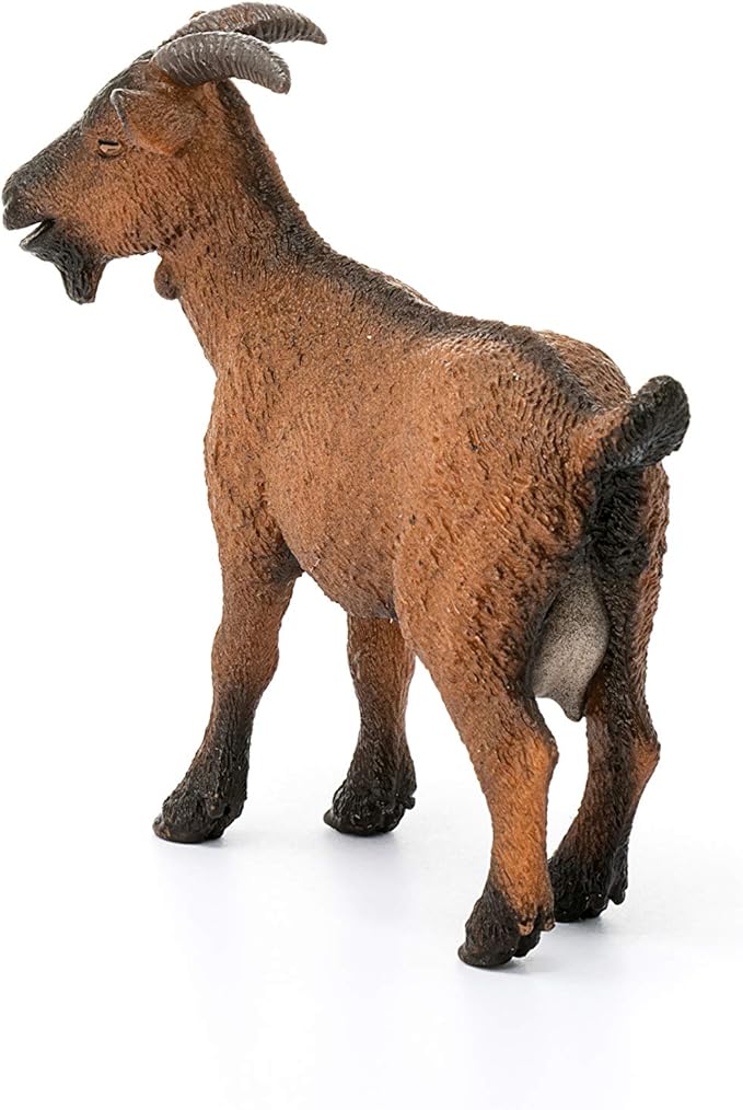 Schleich Farm World Realistic Goat Figurine - Highly Detailed and Durable Farm Animal Toy, Fun and Educational Play for Boys and Girls, Gift for Kids Ages 3+