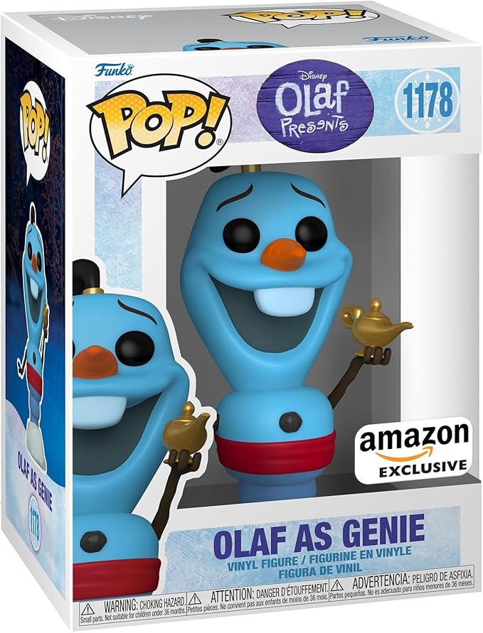 Funko POP Disney: Olaf Presents - Olaf as Genie Multicolor - Collectable Vinyl Figure - Gift Idea - Official Merchandise - for Kids & Adults - Movies Fans - Model Figure for Collectors and Display