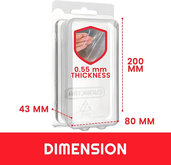 Action Figure Display Case Protector - Blister Clamshell for 3.75 in Loose Action Figures 35 Pack - Clear APET Plastic - Fits Star Wars, Marvel, G.I. Joe - Holes for Peg Boards - Durable Display Case