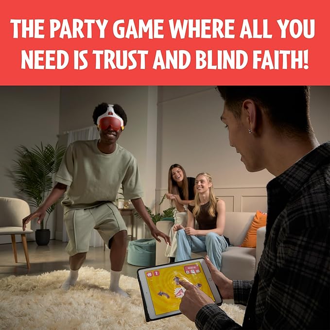 TOMY Human Controller Party Game - Interactive Blindfolded Trust Game with App Control and 30 Challenge Modes - Teen and Adult Games for Parties- Ages 14+