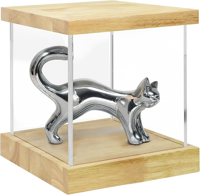 BenchPro Clear Acrylic Display Case for Trophy, Collectibles, Assemble Cube Display Box Stand Dust Proof Protection Showcase for Action Figures Toys. (1.75" & 1" Thick Wood, 10" H x 10" L x 10" D)