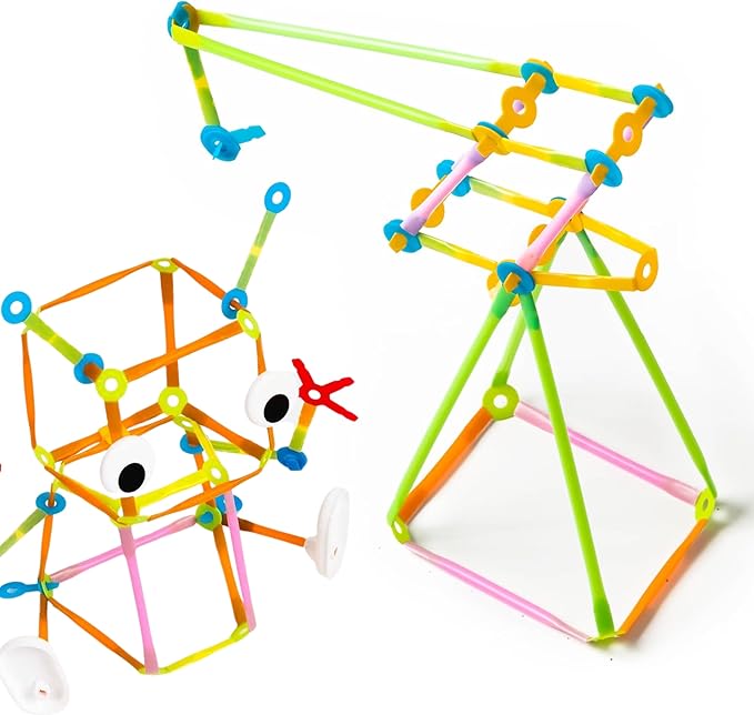 Strawbees Imagination Kit - Educational Connecting Toys for Makers & Families, Building Toy Toolbox with Straws and Connectors for Creative STEM Exploration in Schools & Home Learning