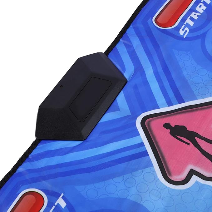 Dual Purpose Dance Pad, Non-slip Portable Double Players Dance Mat Remote Sensing Foldable Game Dancing Pad with Cordless Handle for Various Video Games,(U.S. regulations)