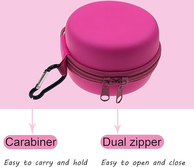 Hard Carrying EVA Case Compatible with Bitzee Digital Pet Interactive Virtual Toy, Storage Travel Holder for Bitzee Virtual Electronic Pets and Accessories (Case Only) (Pink)