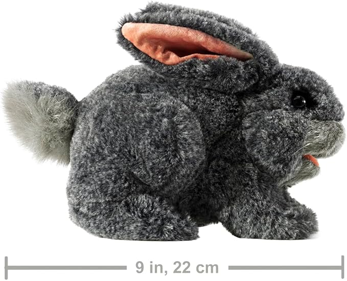 Folkmanis Gray Bunny Rabbit Hand Puppet, 1 ea